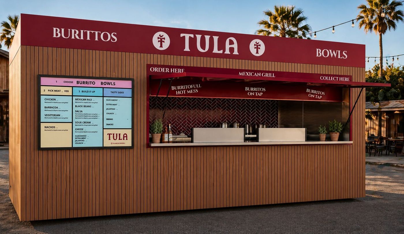 The Tula Mexican Grill catering trailer